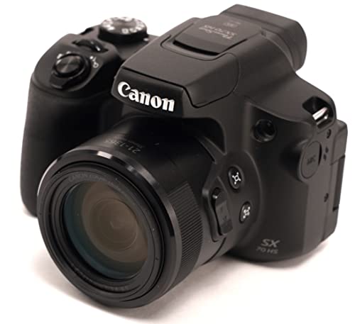 Canon Powershot SX70 20.3MP Digital Camera 65x Optical Zoom Lens 4K Video 3-inch LCD Tilt Screen (Black)