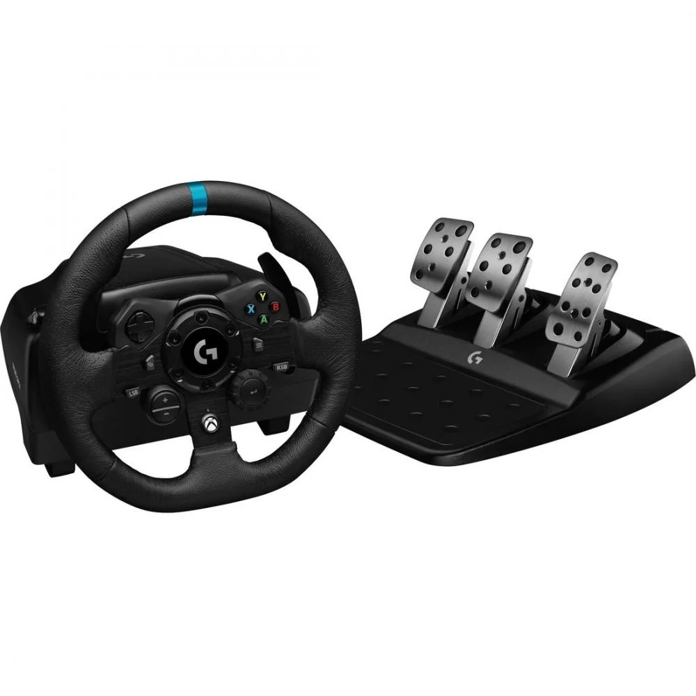Logitech G923 Gaming Pedal/Steering Wheel - Cable - USB - PC, PlayStation 4, PlayStation 5, PlayStation, Xbox, Xbox One, Xbox Series S