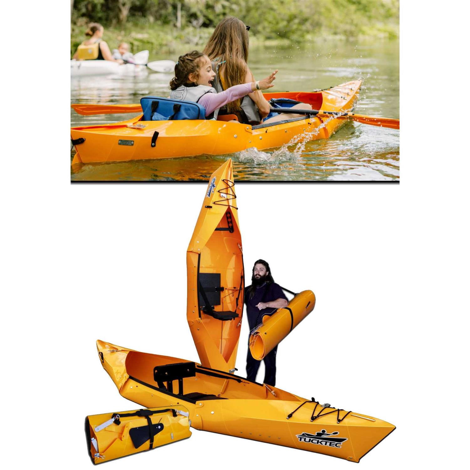 Tucktec Folding Kayak Hard-Shell - Sports Supplies Online Store