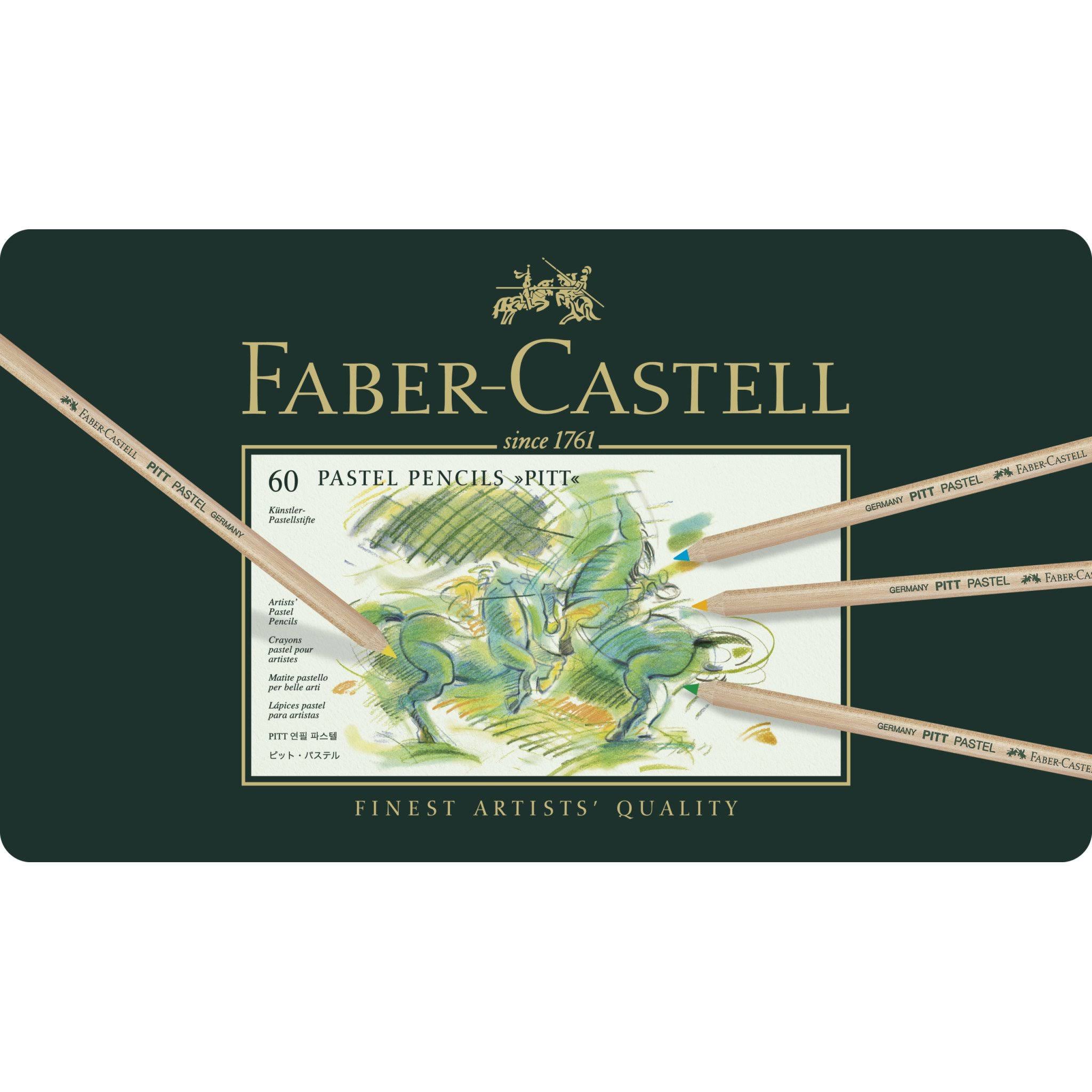 Faber Castell Pitt Pastel Pencil Set | Tin of 60