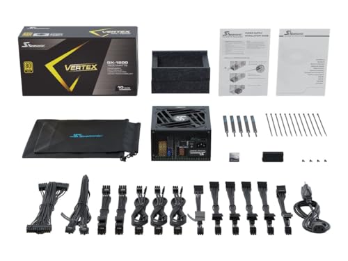 Seasonic VERTEX GX-1200 | 1200W | 80+ Gold | ATX 3.0 & PCIe 5.0 Ready | Full-Modular | ATX Form Factor | Low Noise | Premium Japanese Capacitor |