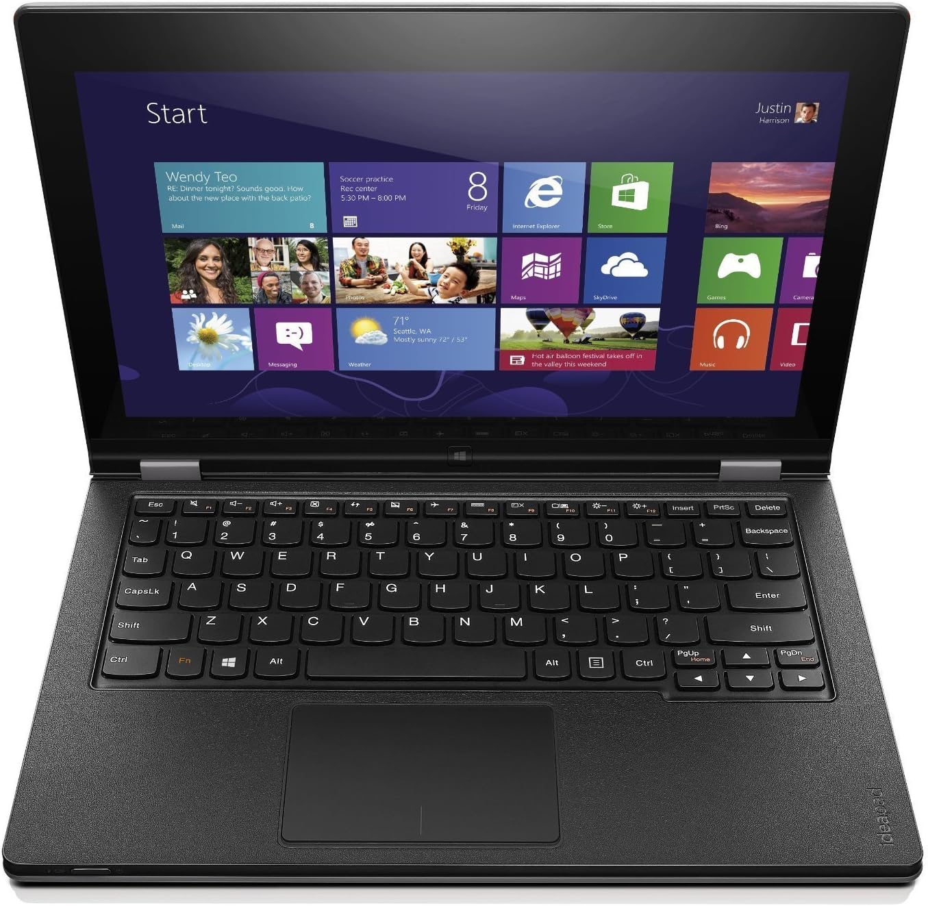 2016 Lenovo Thinkpad Flagship Yoga 11.6-inch Touch 2-in-1 Ultrabook (Intel Quad-Core up to 2.25GHz, 4GB RAM, 128GB SSD, Multitouch HD LED Display