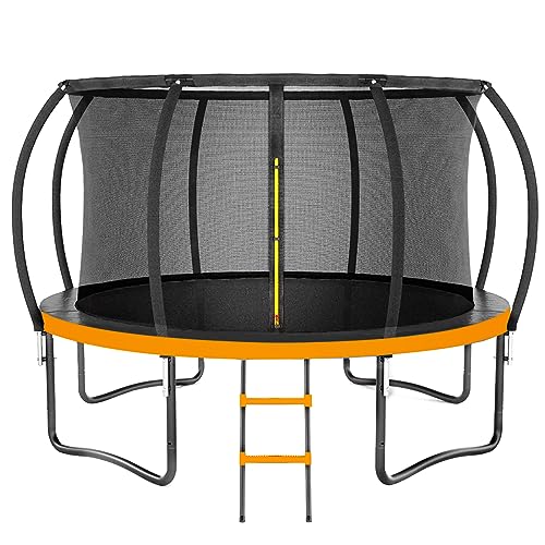 12FT 14FT Trampoline, Outdoor Trampolines for Kids and Adults,