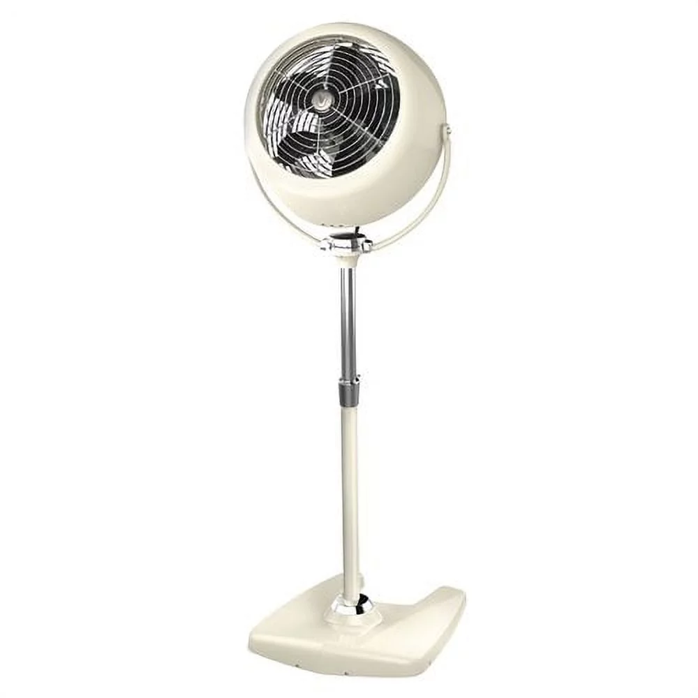 Vornado VFAN Sr. Pedestal Vintage Air Circulator, 42" - 54.5" Tall, Vintage White