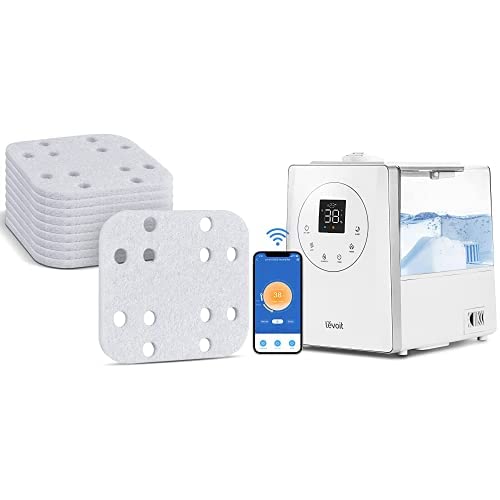 LEVOIT Humidifiers for Bedroom Large Room 6L Warm and Cool Mist for Families Plants with Built-in Humidity Sensor, Essential Oil