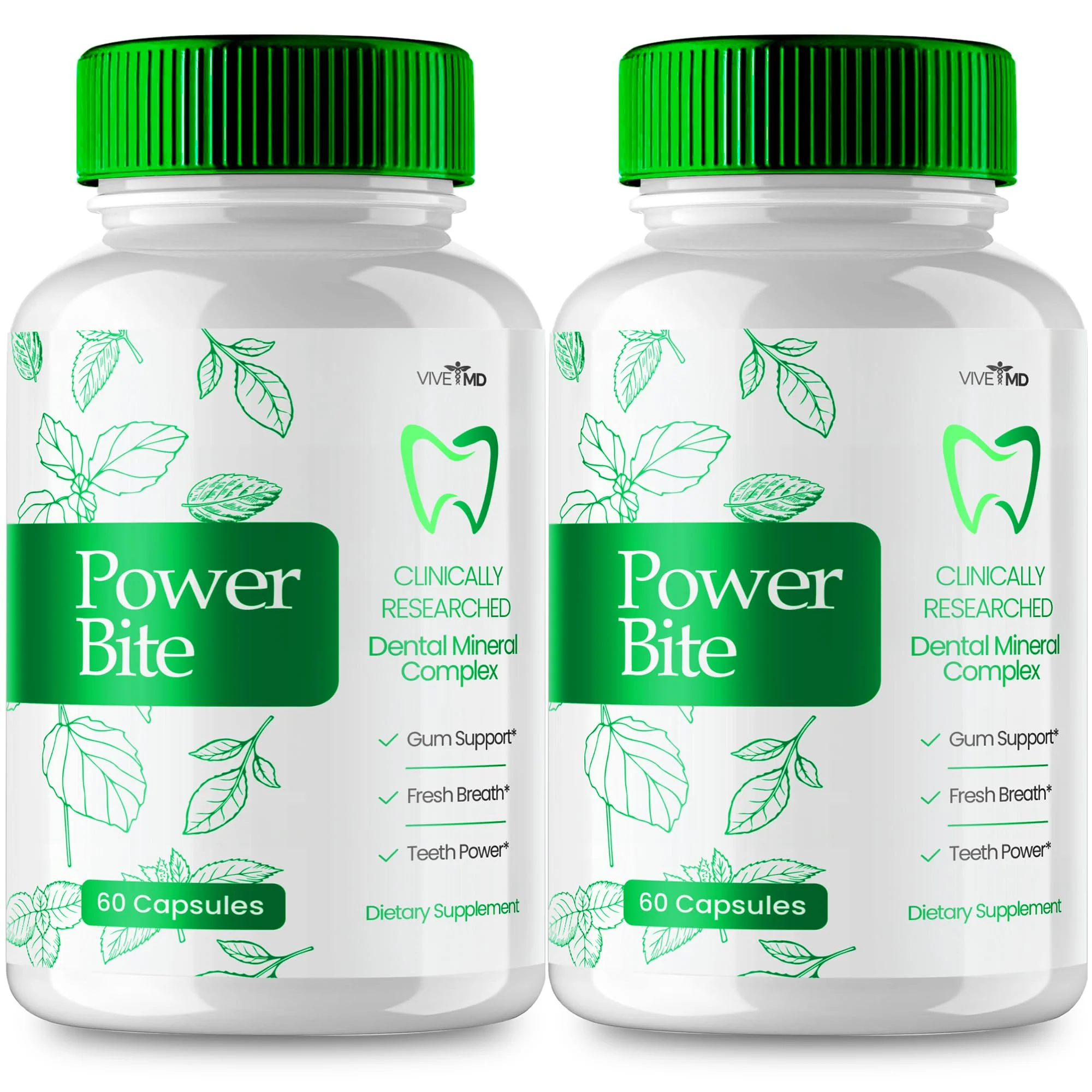Power Bite Dental Supplement - PowerBite Dental Advanced Formula - Power Bite Dental Mineral Complex for Healthy Gums and Teeth