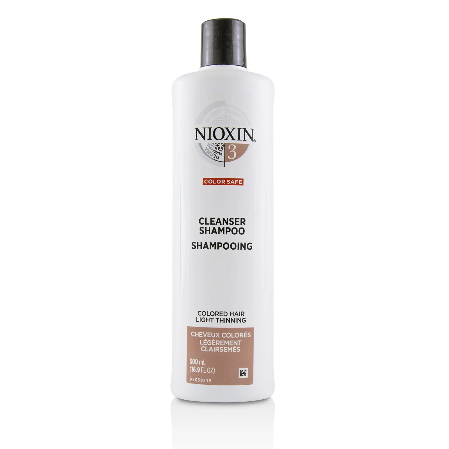 Nioxin Derma Purifying System 3 Cleanser Shampoo (Colored Hair, Light Thinning, Color Safe) 500ml/16.9oz