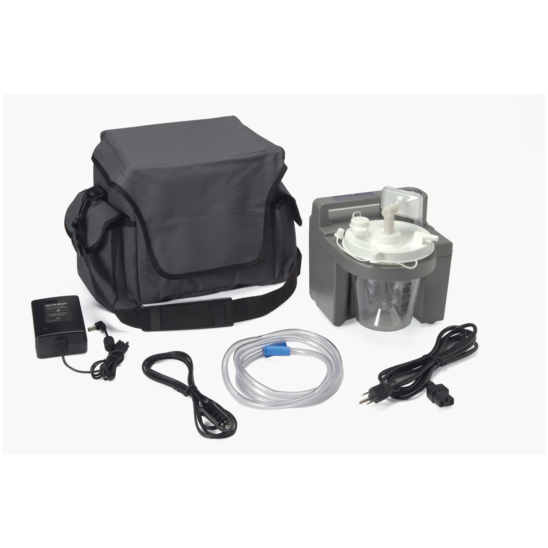 Devilbiss Healthcare 7305 Series Homecare Suction Unit with Internal Filter, battery, and Carrying Case