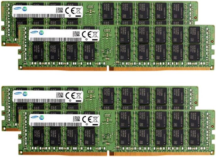Samsung Memory Bundle with 128GB (4 x 32GB) DDR4 PC4-21300 2666MHz RDIMM (4 x M393A4K40CB2-CTD) Registered Server Memory