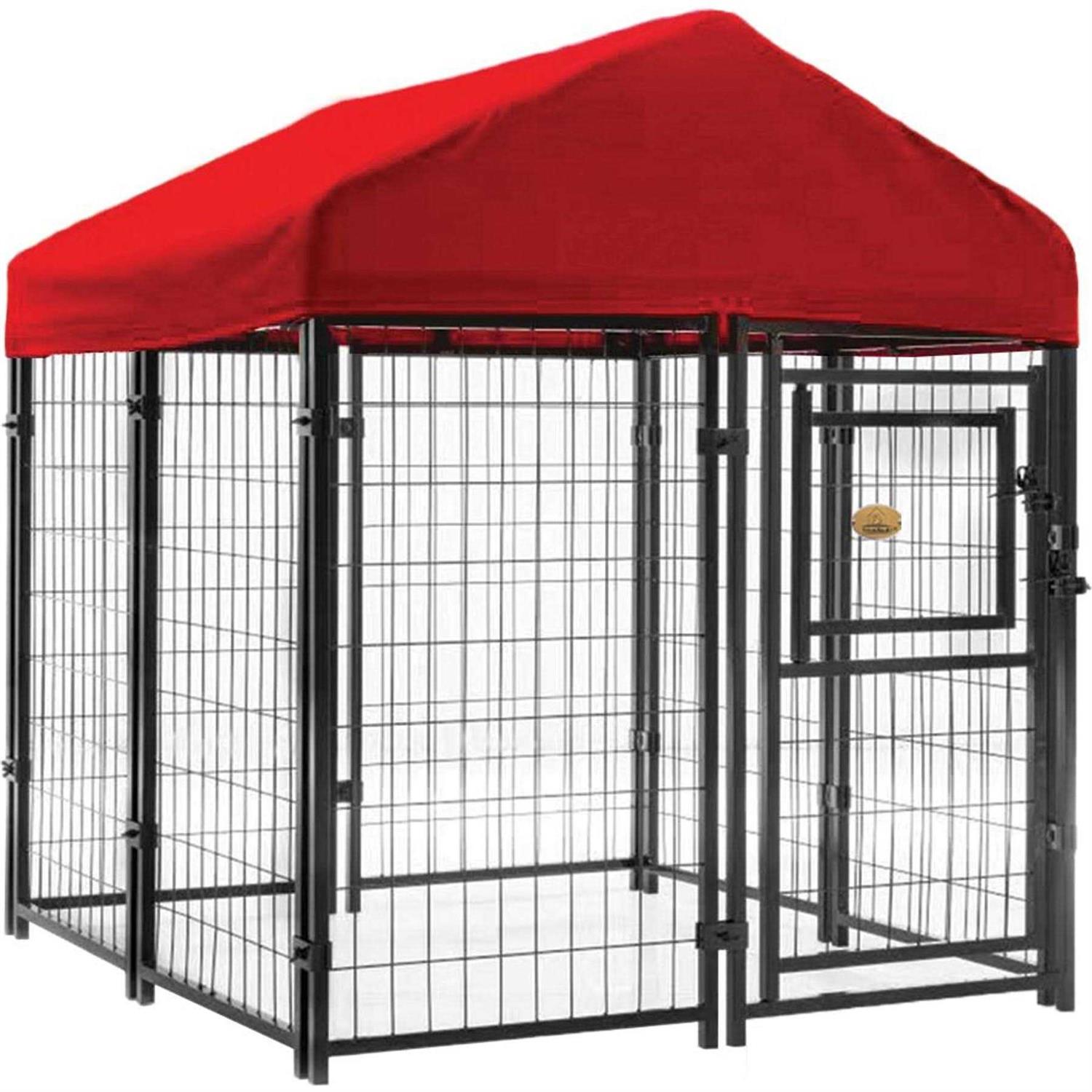 KennelMaster 52 in. x 4 ft. x 4 ft. Welded Wire Dog Kennel - Pet Supplies online store