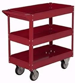 U.S. General 16x22 x 30x22 Three Shelf Steel Service Cart