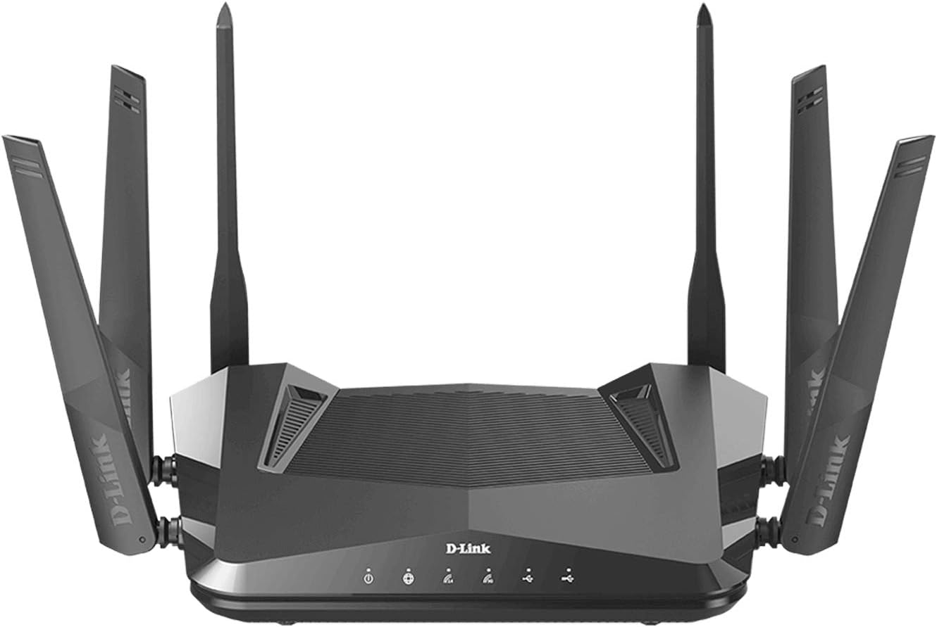 D-Link WiFi 6 Router AX5400 MU-MIMO Voice Control Compatible with Alexa & Google Assistant, Dual Band Gigabit Gaming Internet Network (DIR-X5460-US)