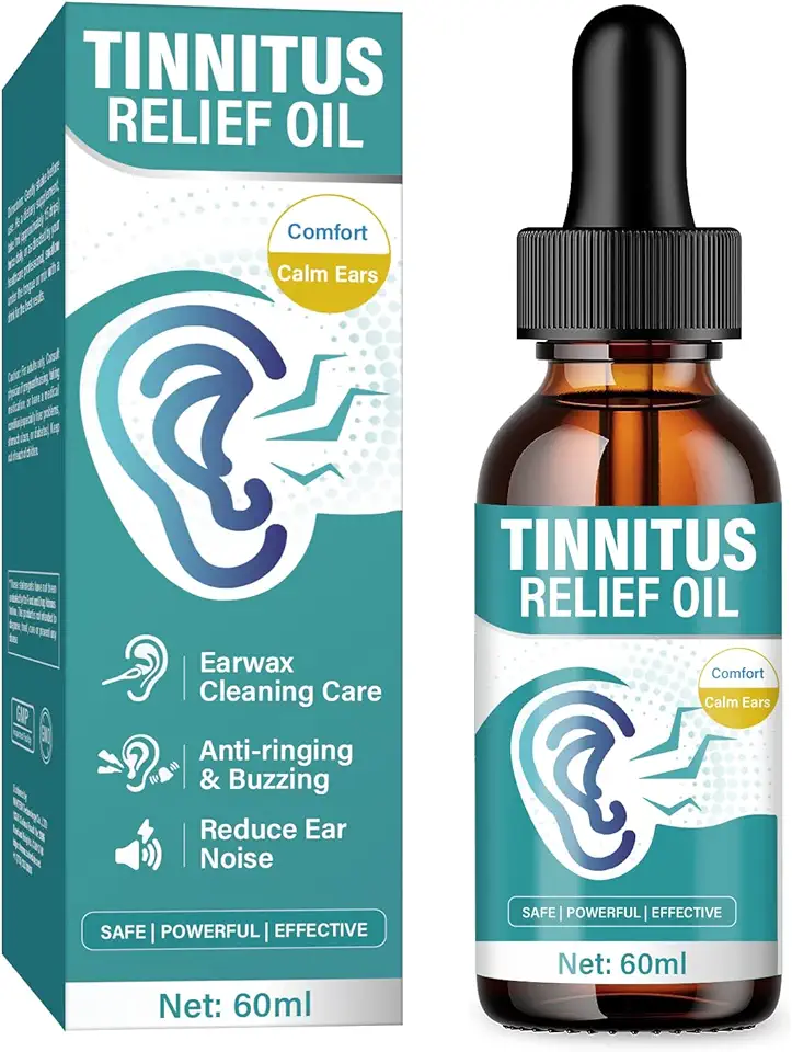 Tinnitus Relief for Ringing Ears, Effective Ear Ringing Relief Drops, Natural Herbal Tinnitus Treatment for Ear Clicking Buzzing