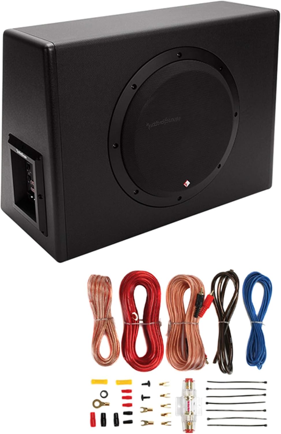 Rockford Fosgate P300-10 10" 300W Sealed Powered Subwoofer/Sub Enclosure+Amp Kit