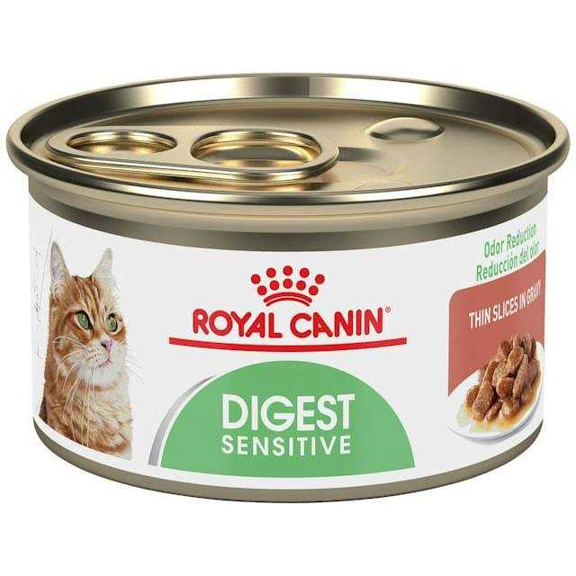 Royal Canin Feline Nutrition Digestive Sensitive Thin Slices in Gravy Canned Cat Food 3-oz - Pet Supplies online store