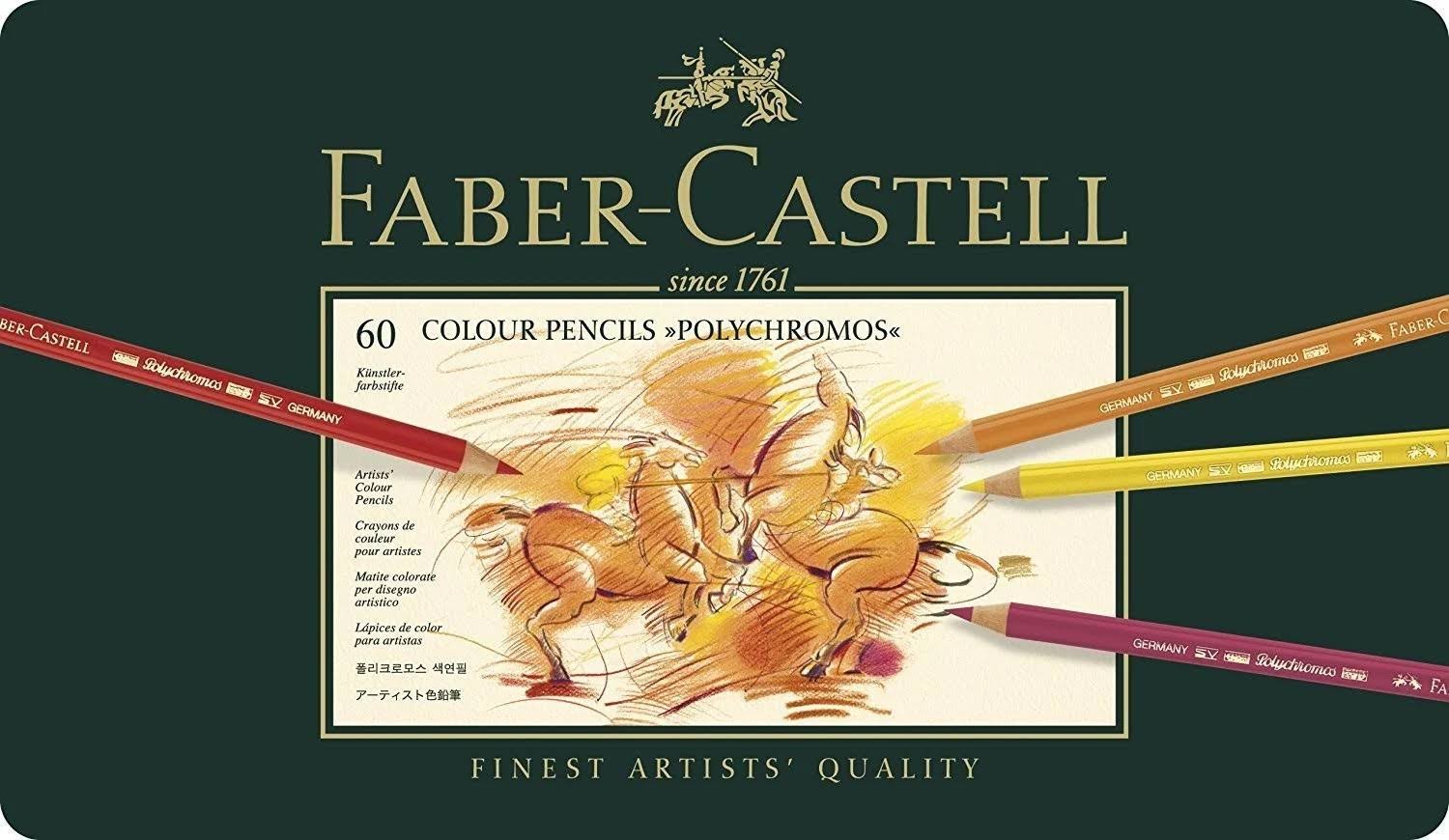 Faber-Castell Polychromos Colour Pencils Tin of 60