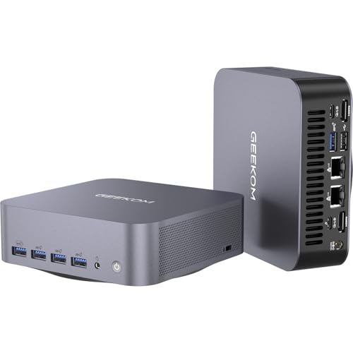 GEEKOM GT1 Mega AI Mini PC, with Intel 14th Gen Ultra 9 185H (Up to 5.1 GHz), 32GB DDR5 2TB M.2 NVMe SSD, Mini Desktop Computers Windows 11 Pro