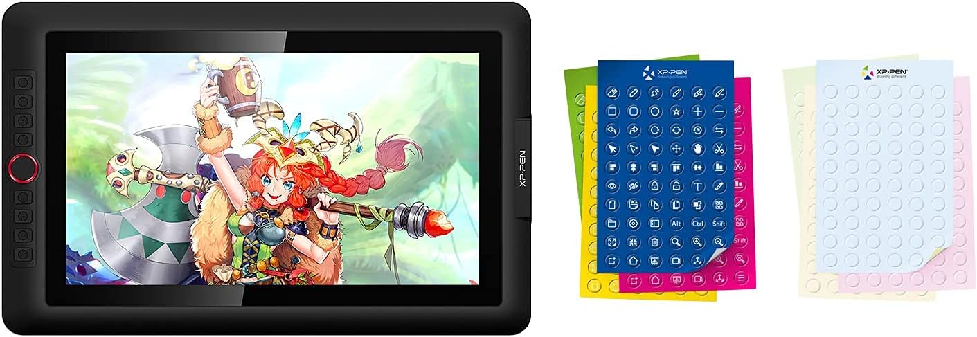 XP-PEN Artist 15.6 Pro Drawing Tablet with Screen Computer Graphics Tablet 120% sRGB with 8192 Levels Tilt Function Battery-Free Stylus & Shortcuts