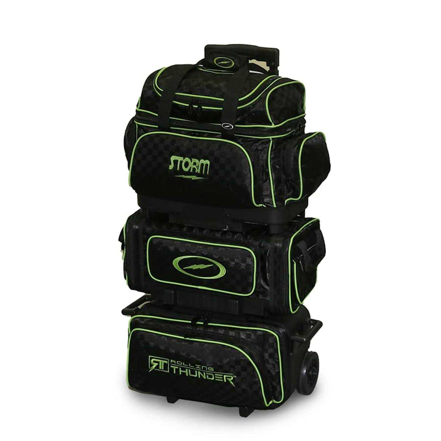 Storm 6-Ball Rolling Thunder Bowling Bag Checkered Black - Sports Supplies Online Store