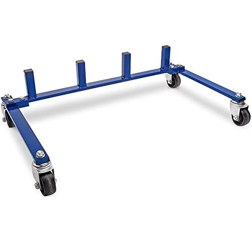 Eastwood Hydraulic Wheel Dolly Storage Rack Store 4 Wheel Dollies on A Convenient Rolling Cart