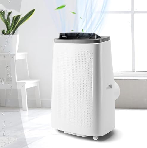 14000 Btu Portable Air Conditioner With Remote Control for Rooms,3 In 1 Portable Ac Unit, Quiet Cooling Up to 700 Sq Ft, Dehumidifier & Fan Modes