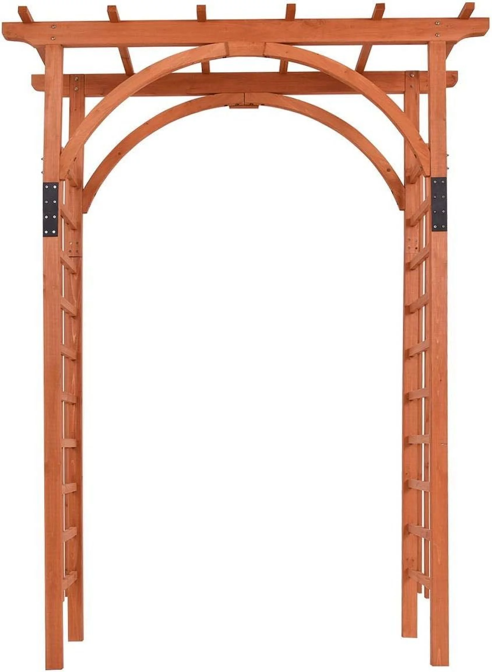Premium Outdoor Wooden Cedar Arbor Arch Pergola Trellis Wood Garden Yard Lattice - Curated Treasures Market