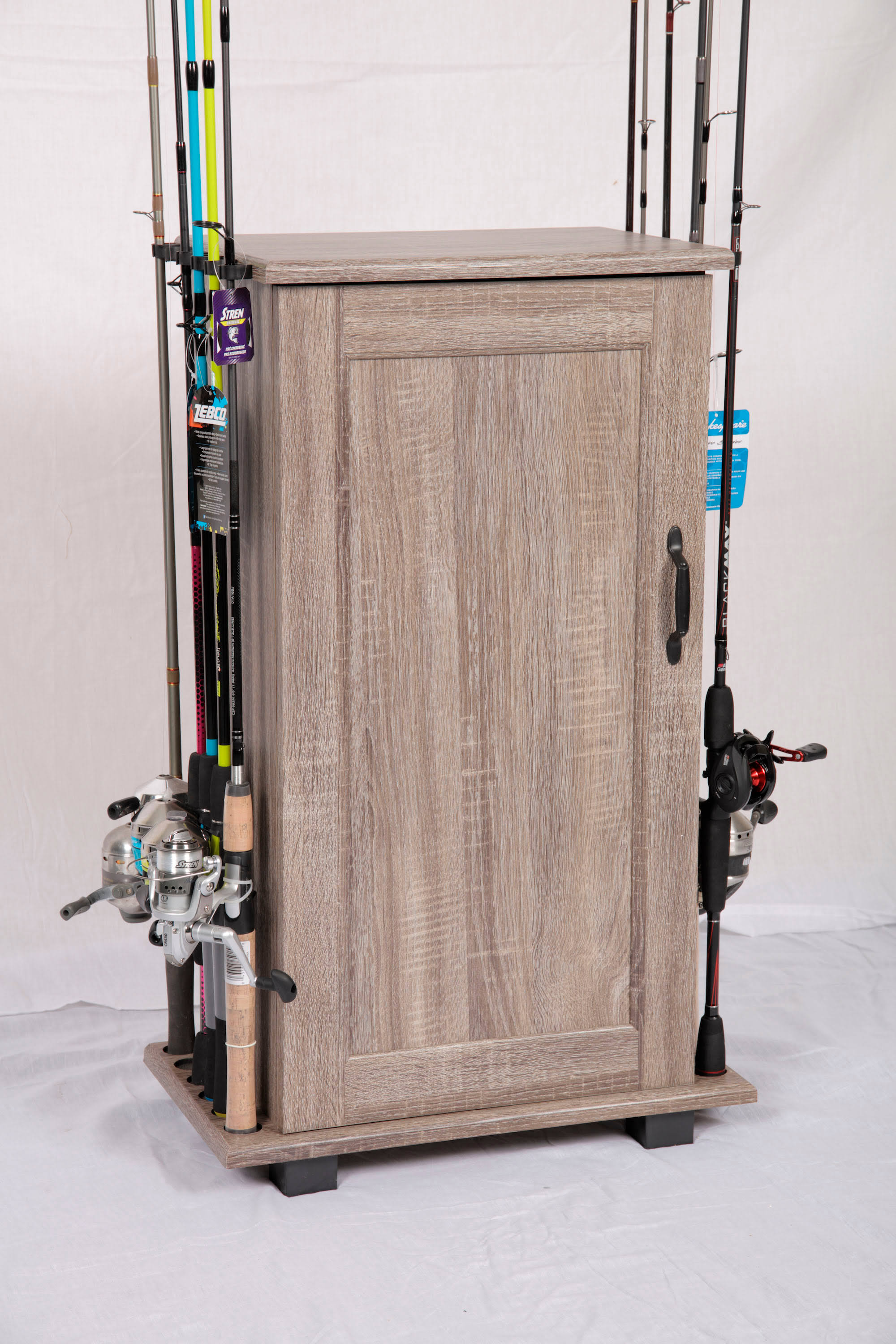 Tuff Stor American Furniture Classics Fishing Storage and Organization Cabinet, Grey