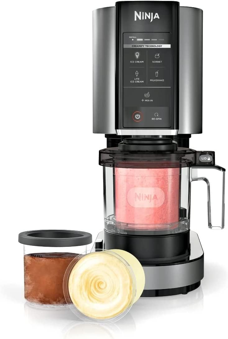 Ninja NC300 CREAMi Ice Cream Maker, for Gelato, Mix-ins, Milkshakes, Sorbet, Smoothie Bowls & More, 5 One-Touch Programs