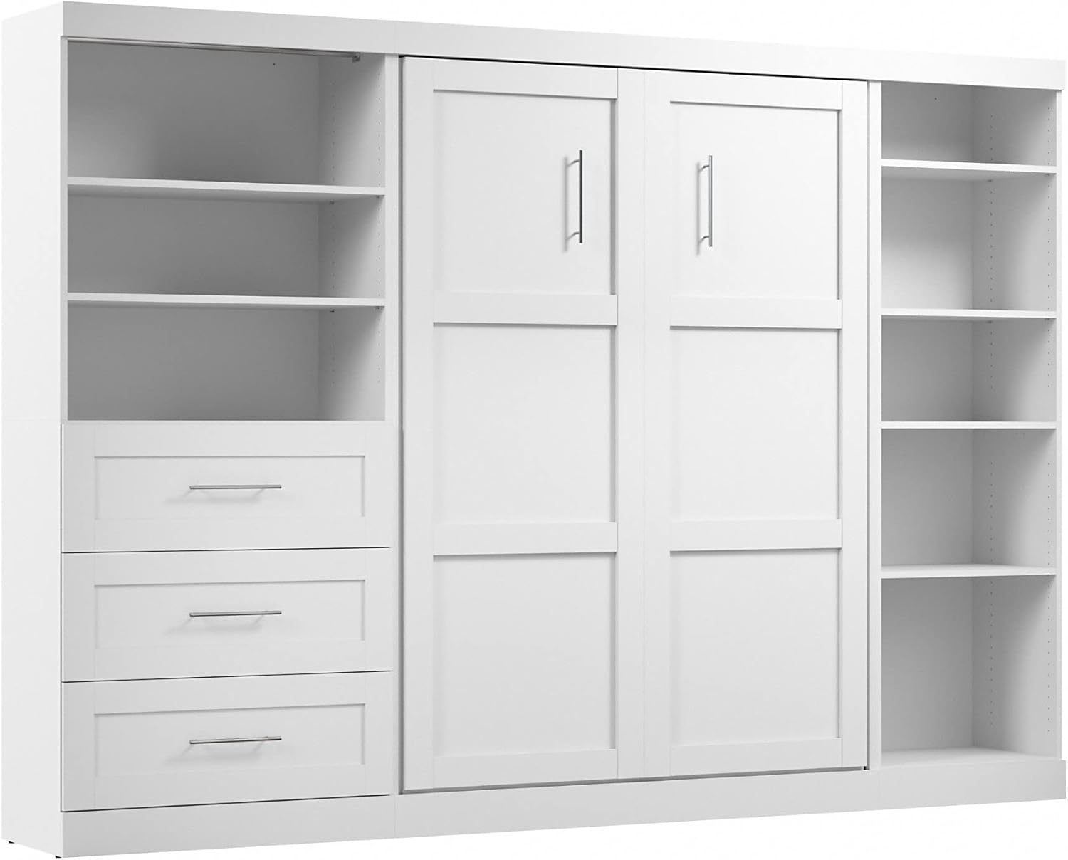BESTAR Pur Murphy, Space-Saving Wall Bed for Multi-purpose Room, FULL, White