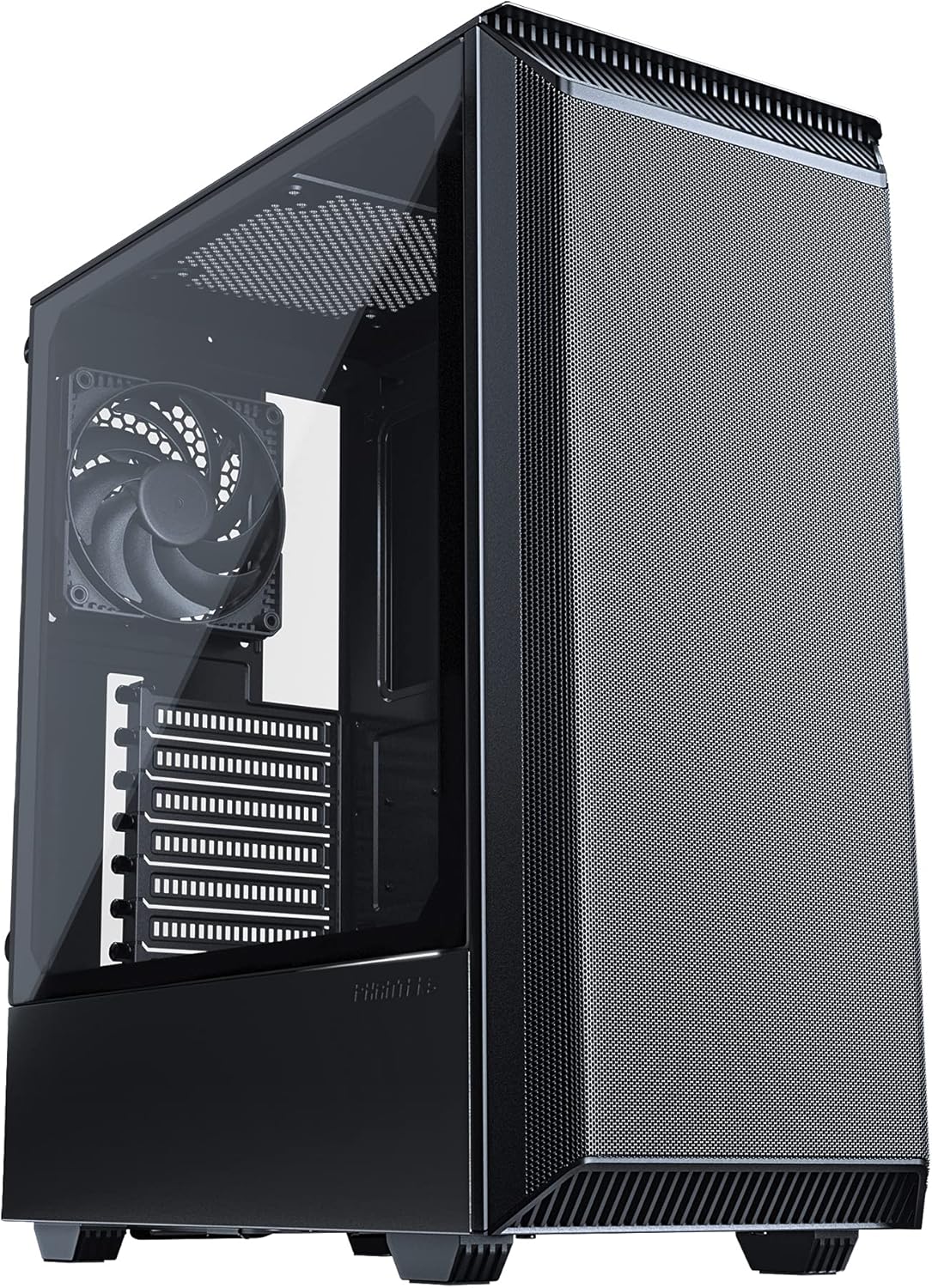 Phanteks Eclipse P300A (PH-EC300ATG_BK01) high airflow full-metal mesh design, compact ATX Mid-tower, 120mm black case fan, Black