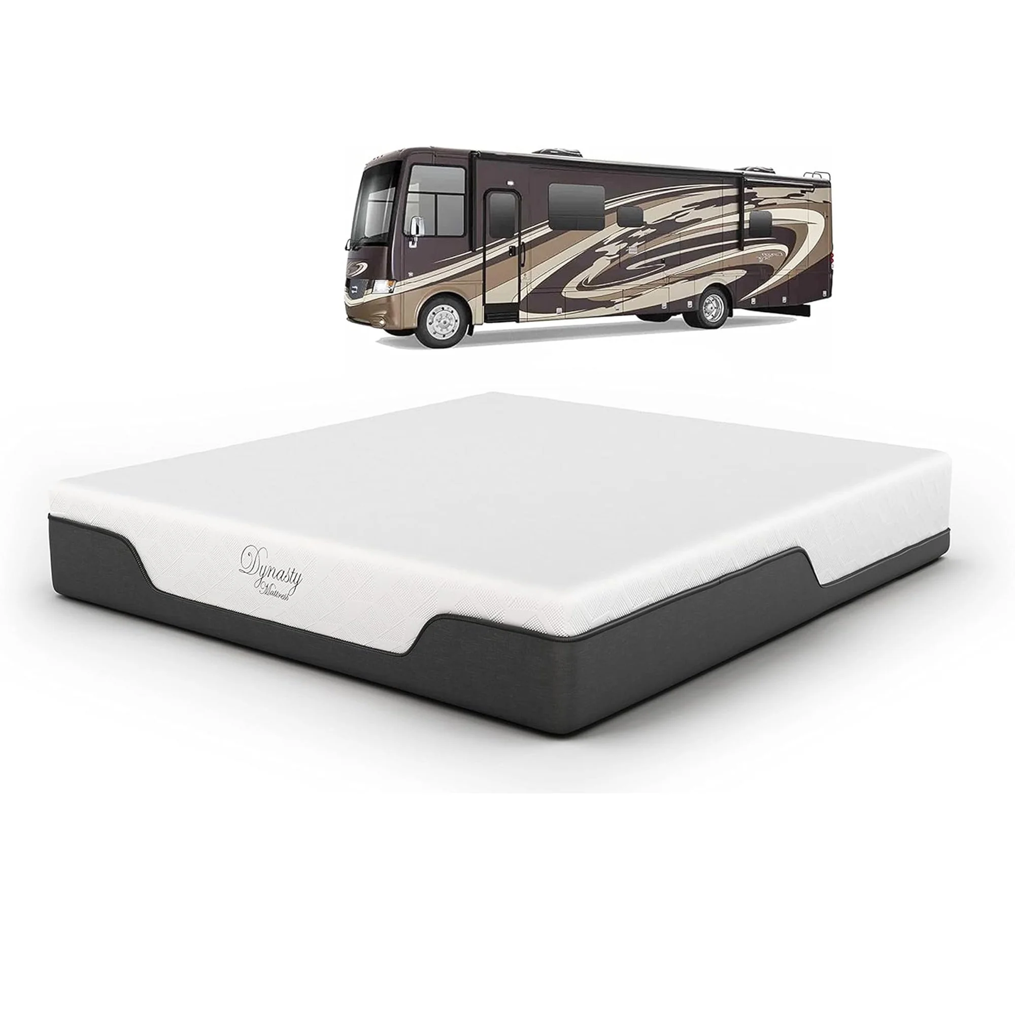 Dynasty Mattress 8 Inch CoolBreeze Gel Memory Foam RV Mattress, RV Queen