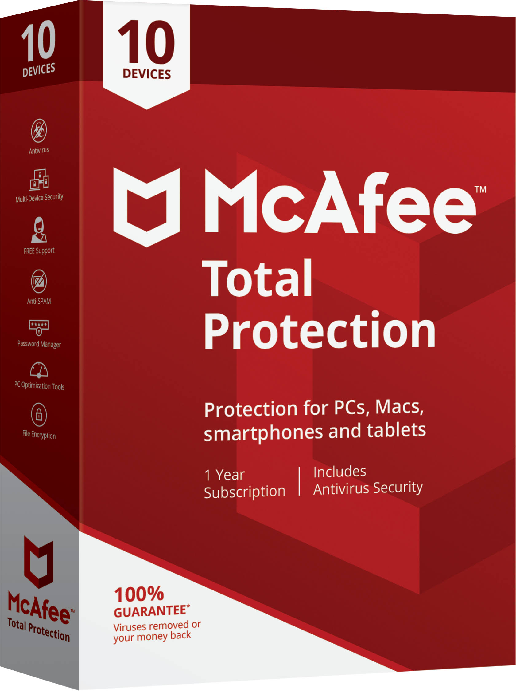 McAfee Total Protection (10 Devices) (1-Year Subscription) Android|Mac