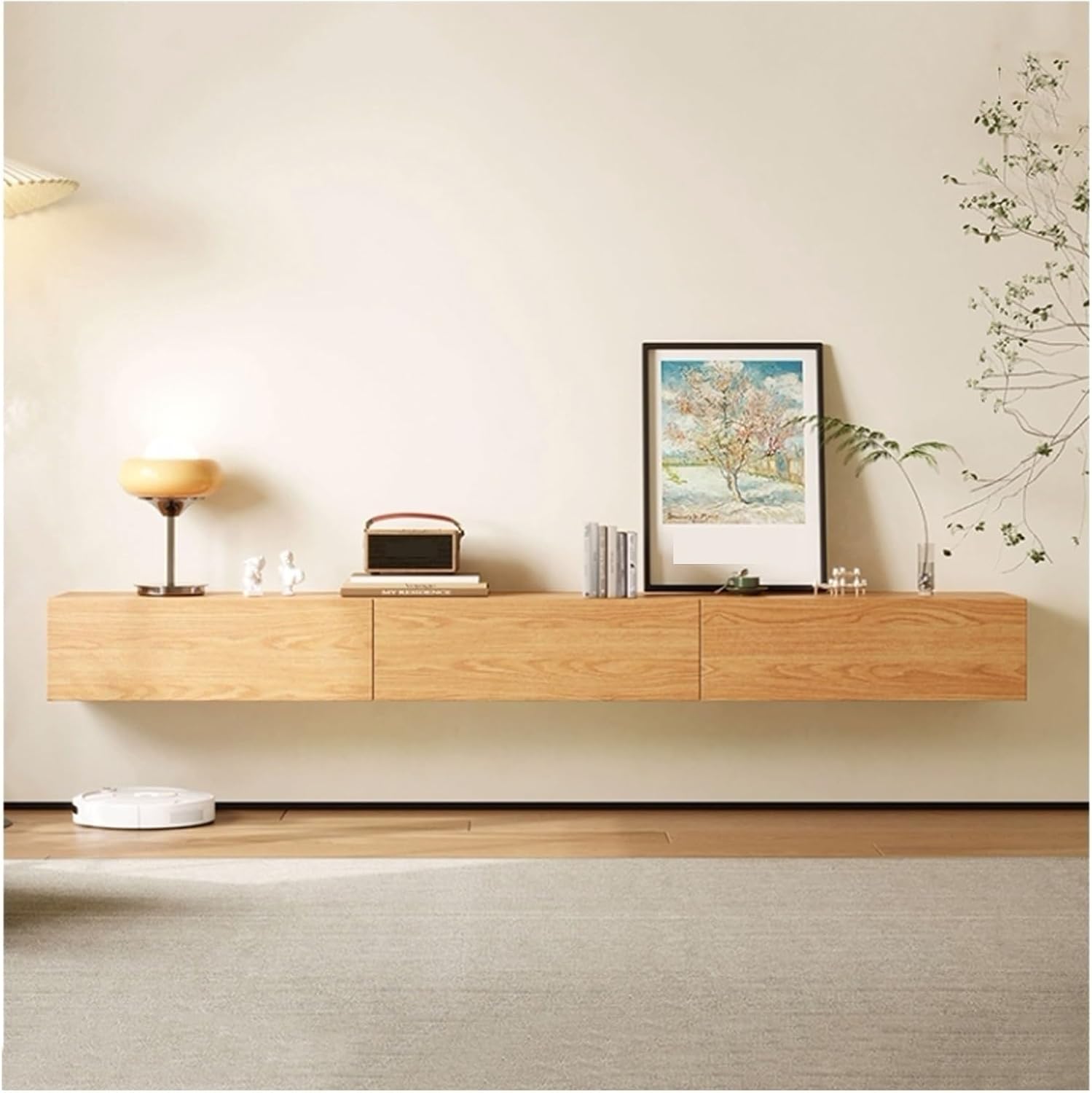 Floating TV Stand Wall Mounted TV Cabinet Floating TV Shelf Stand