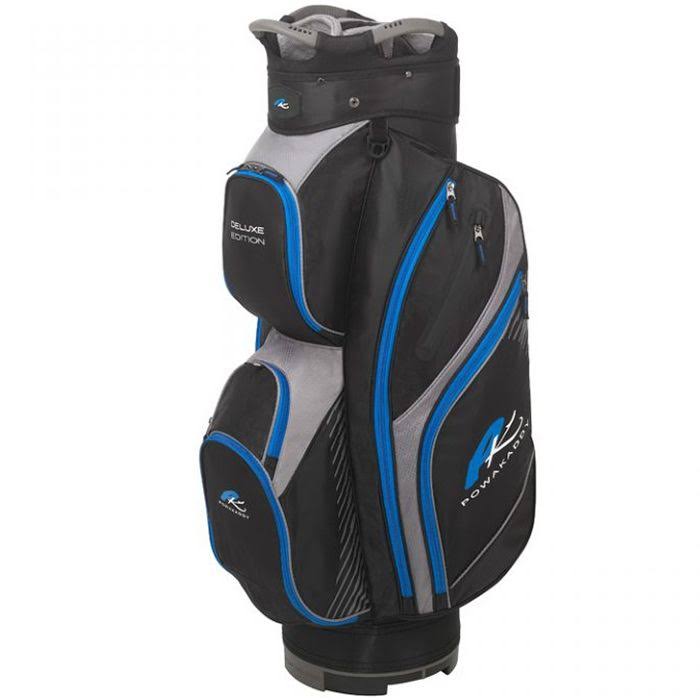PowaKaddy Deluxe Edition Golf Cart Bag Black/Blue - Black/Blue