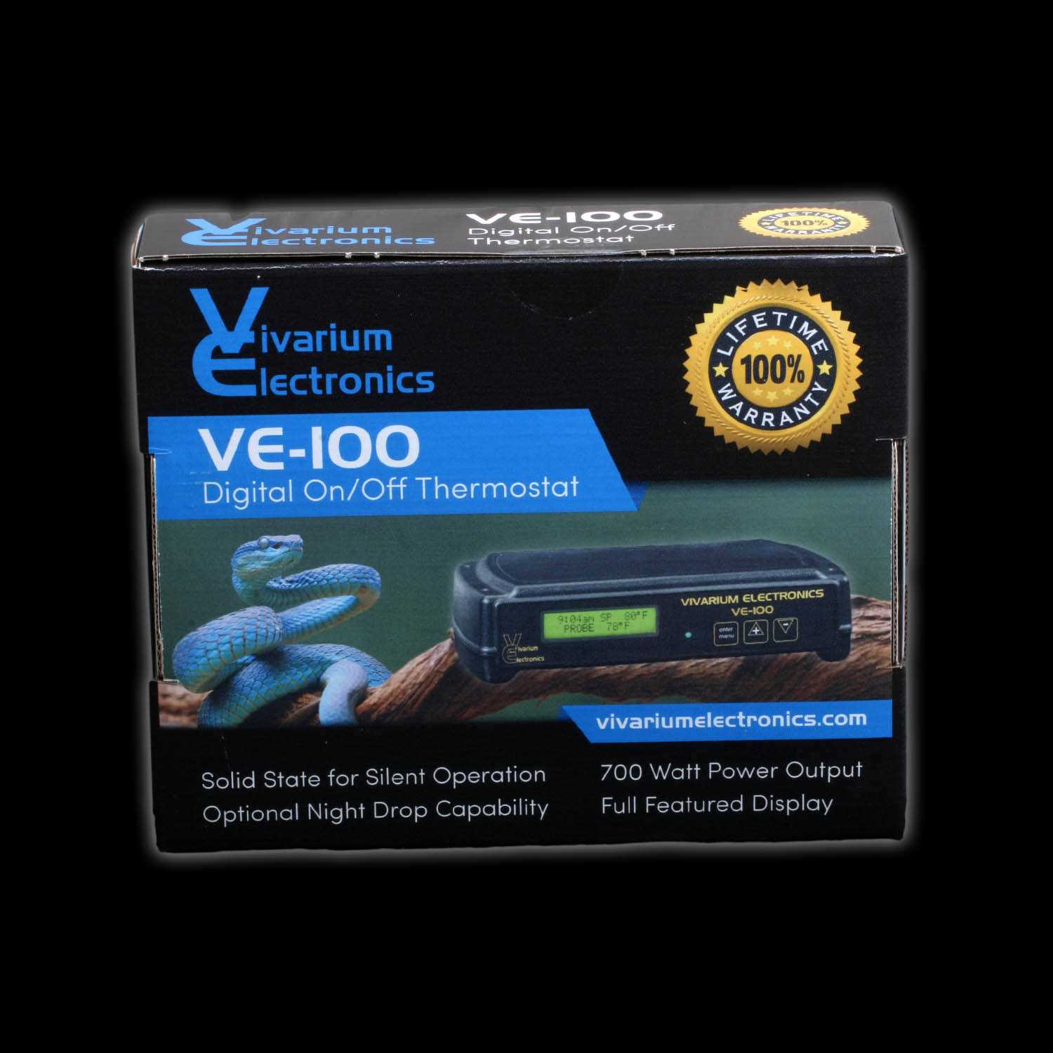 Reptile Basics Vivarium Electronics VE-100 Thermostat - Pet Supplies online store