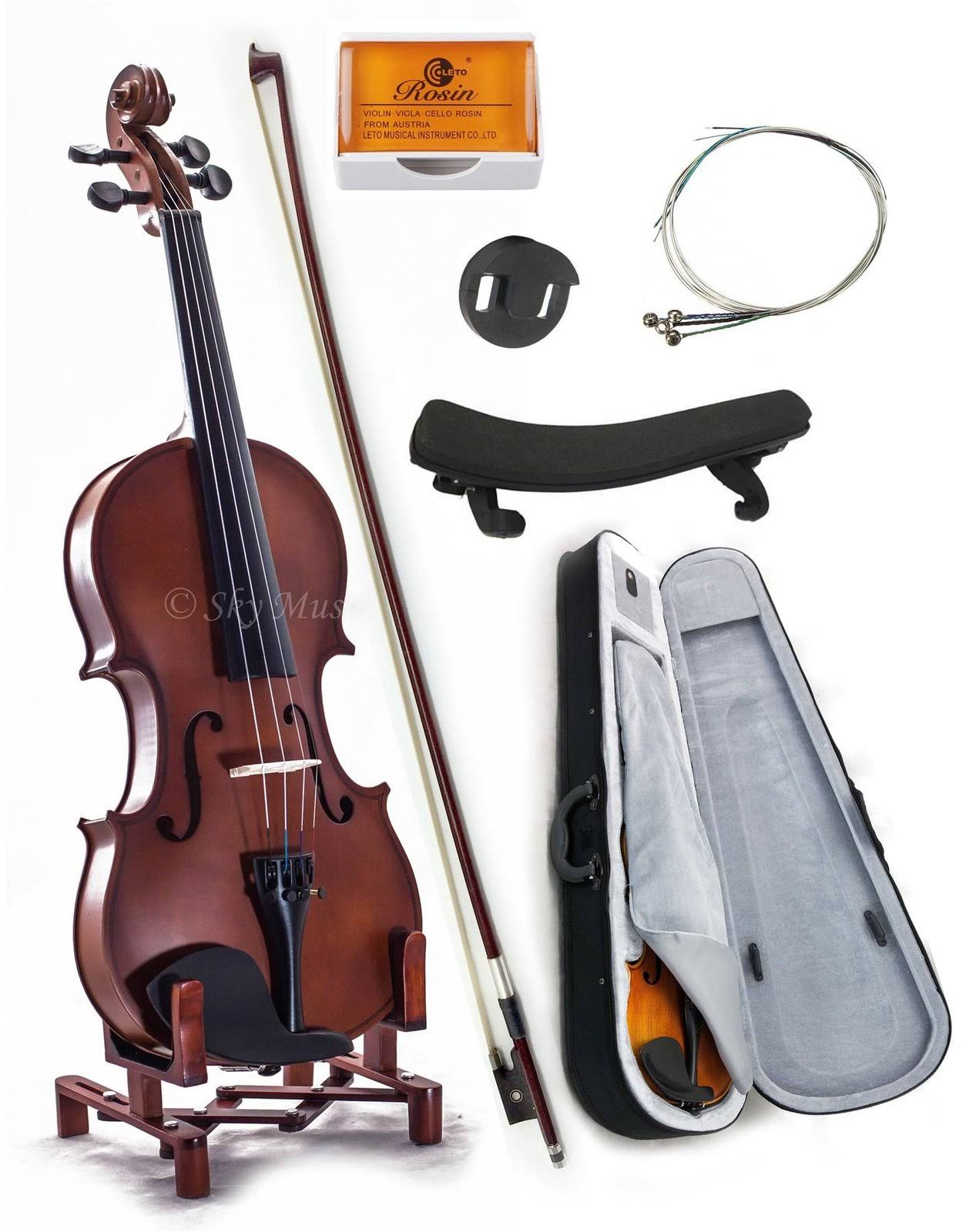 Sky 1/4 Size Student Violin Great Starter Kit with Lightweight Case