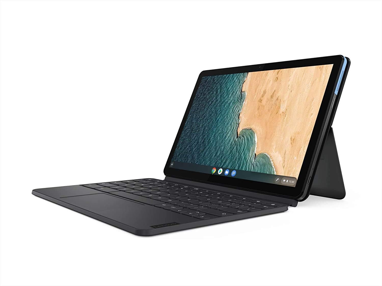 Lenovo Chromebook Duet, 2-in-1, 10.1" WUXGA (1920 x 1200) Display, MediaTek Helio P60T, 4GB LPDDR4X RAM, 128GB eMCP SSD