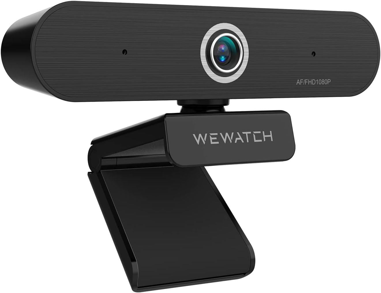 1080P Webcam, WEWATCH PCF2 Web Camera with 2 Microphone, Auto Focus Webcams, Plug & Play USB Webcam, Low Light Correction