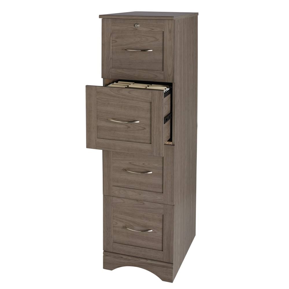 Realspace Pelingo 22x22D 4-Drawer Letter/Legal Vertical File Cabinet, Gray