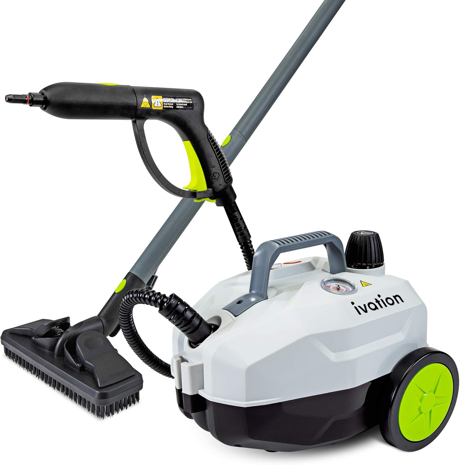 Ivation IVASTEAMR20 1800W Canister Steam Cleaner