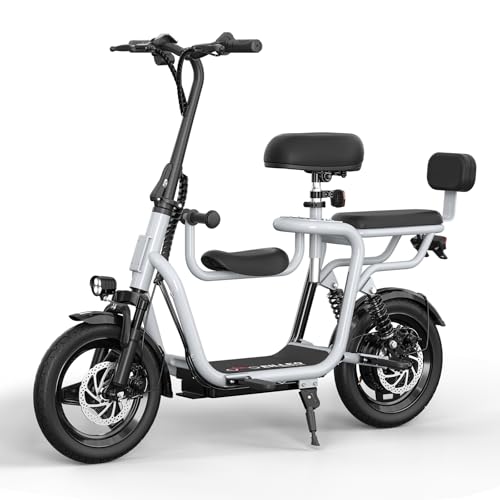 Adults Electric Scooter with Seat, Electric Scooter with Seat for Adult, 36V, 17.4mph, 20 Mile Range, 350W Motor Power 500W Peak Power