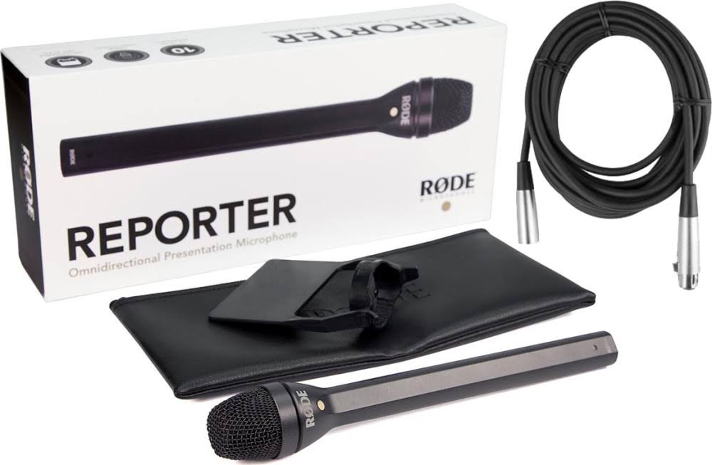 Rode Reporter Omnidirectional Dynamic Interview Microphone W 20 XLR Cable