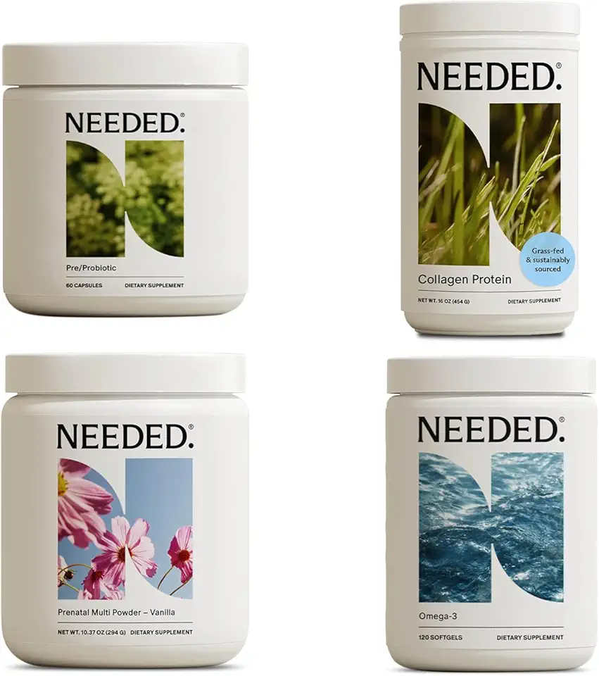 Needed. Complete Prenatal Bundle | Multivitamin, Pre/Probiotic, Collagen, & Omega-3 for Pregnancy & Postpartum - Kansas Nuitrition - HNZSDS