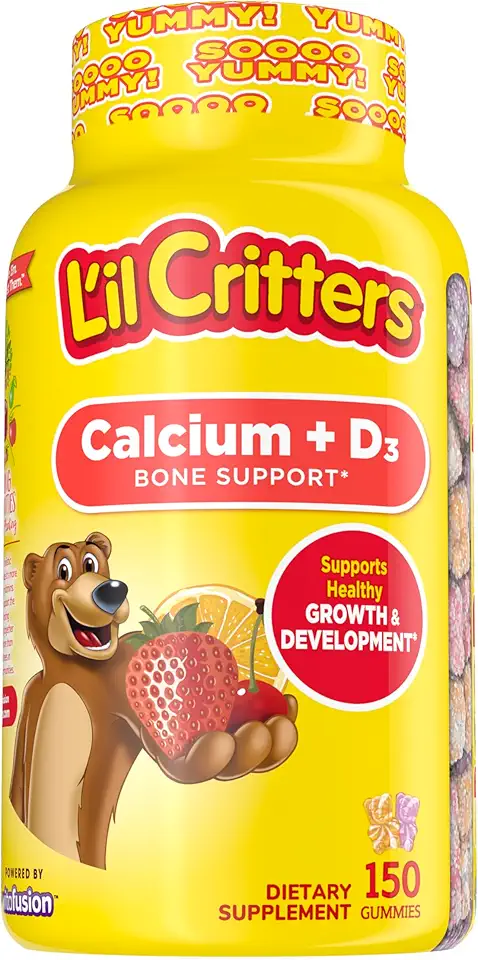L'il Critters Kids Probiotic Digestive & Calcium Bone Health Gummy Supplements, 60 & 150 Count - Kansas Nuitrition - HNZSDS