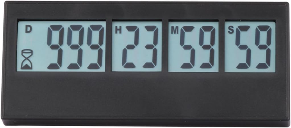 AIMILAR Digital Countdown Days Timer - AY4053-Black Upgraded Big 999 Days Count Down Clock for Vacation Retirement Wedding
