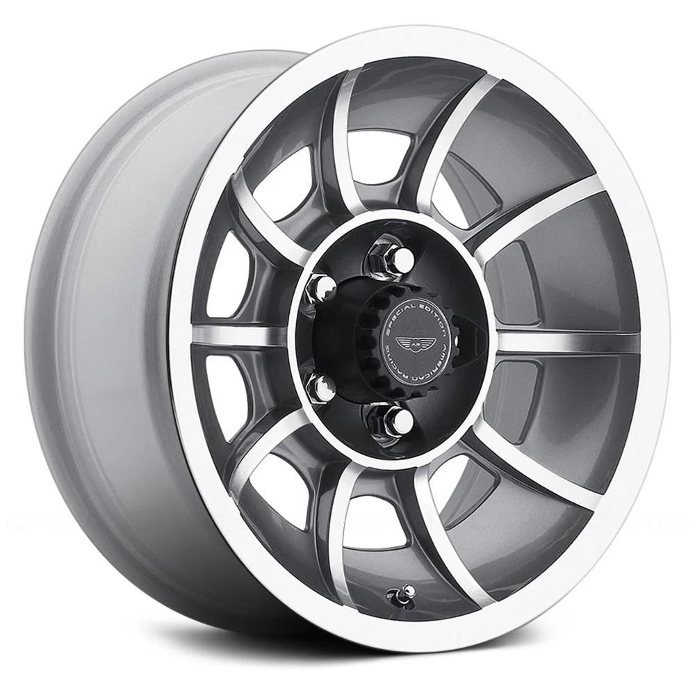 American Racing VN47 Vector Machined Anthracite Wheels 15x22 5x4.5