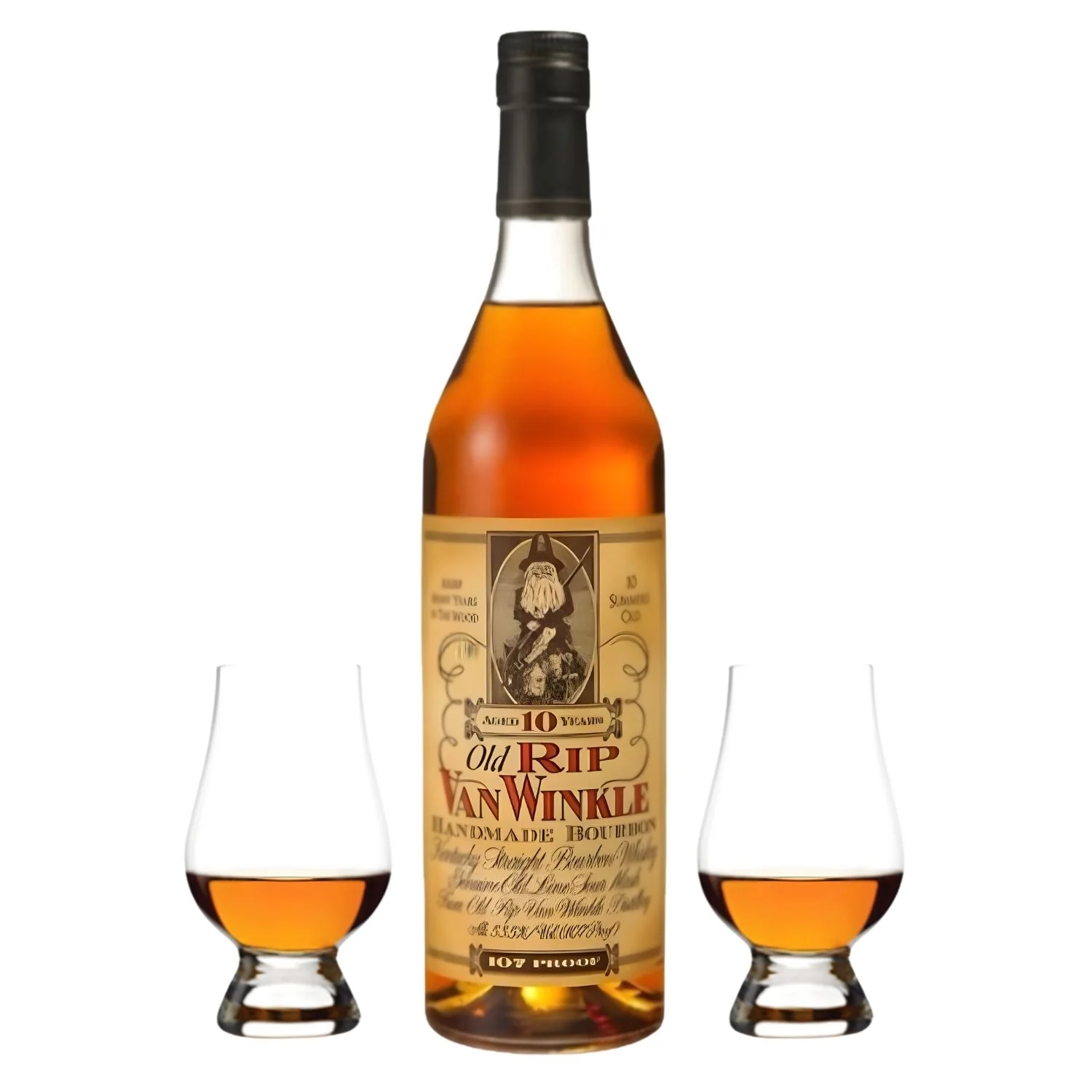 Pappy Van Winkle Old Rip Van Winkle 10 Year Bourbon Whiskey Gift Set with Glasses 750ml - Nestor Liquor