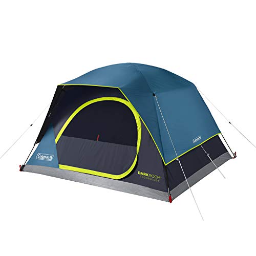 Coleman Skydome Camping Tent with Dark Room Technology, 4/6/8/10 Person Family Tent Sets Up in 5 Minutes and Blocks 90% of Sunlight