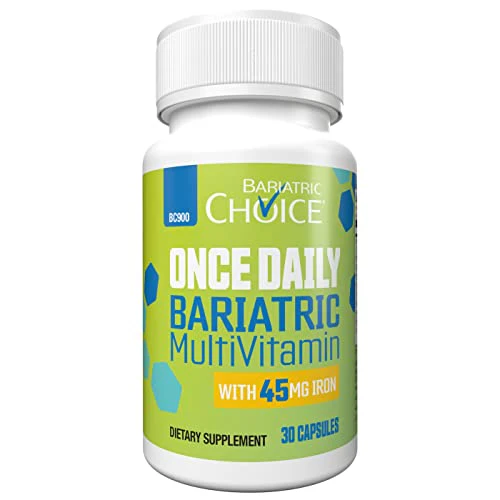 Bariatric Choice Once Daily Bariatric Multivitamin Capsule with 45 mg of Iron (30ct) - Kansas Nuitrition - HNZSDS