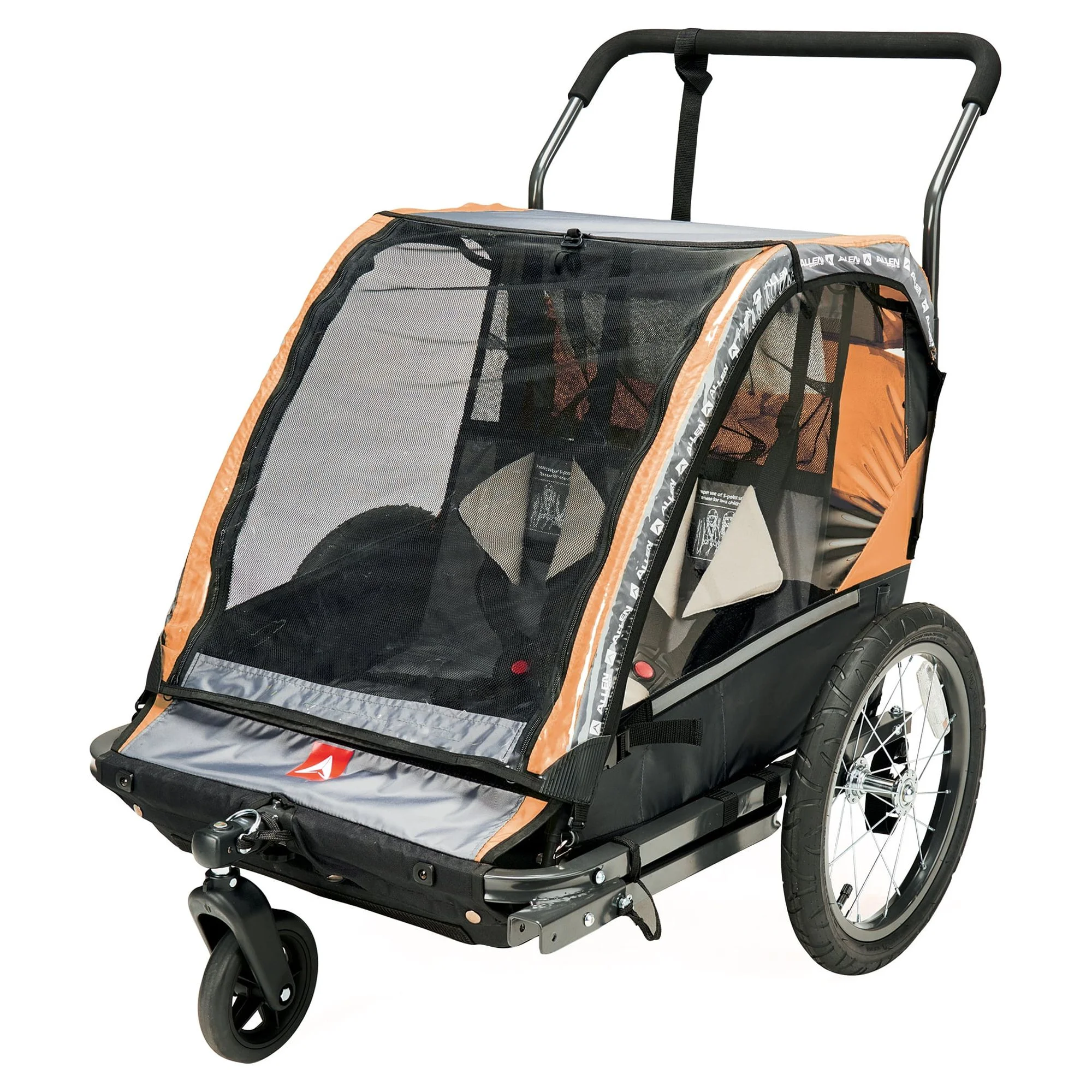 Allen Sports 2-Child Bicycle Trailer and Stroller, model AS2